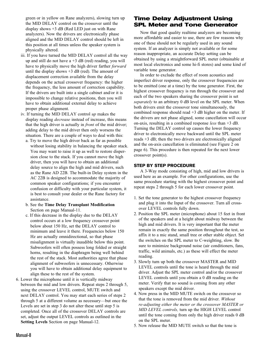 Rane AC 22B (1998 version) User Manual | Page 8 / 13