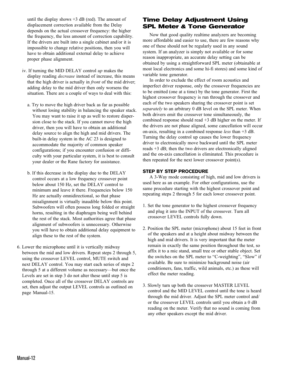 Rane AC 23 (1993 version) User Manual | Page 12 / 18