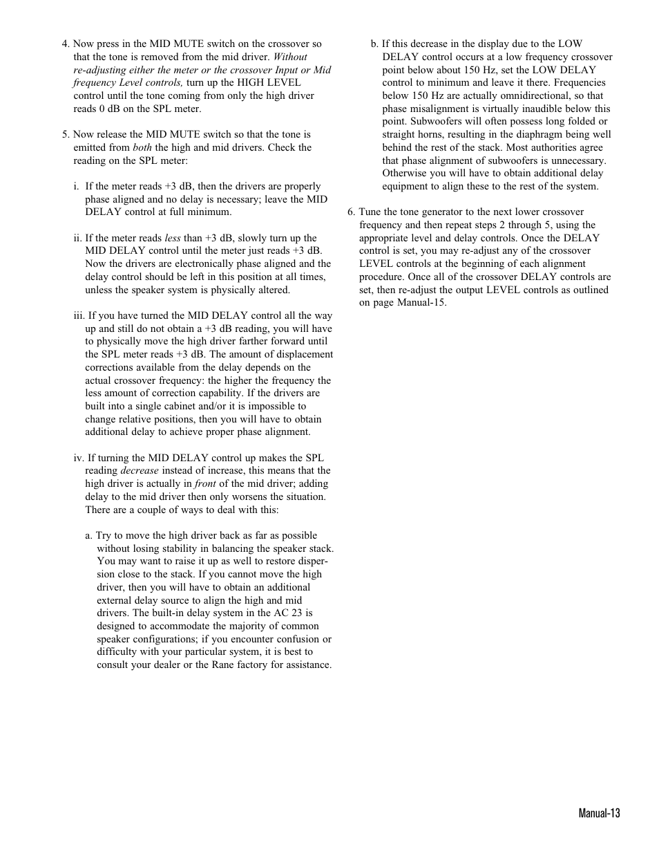 Rane AC 23 (1993 version) User Manual | Page 13 / 18
