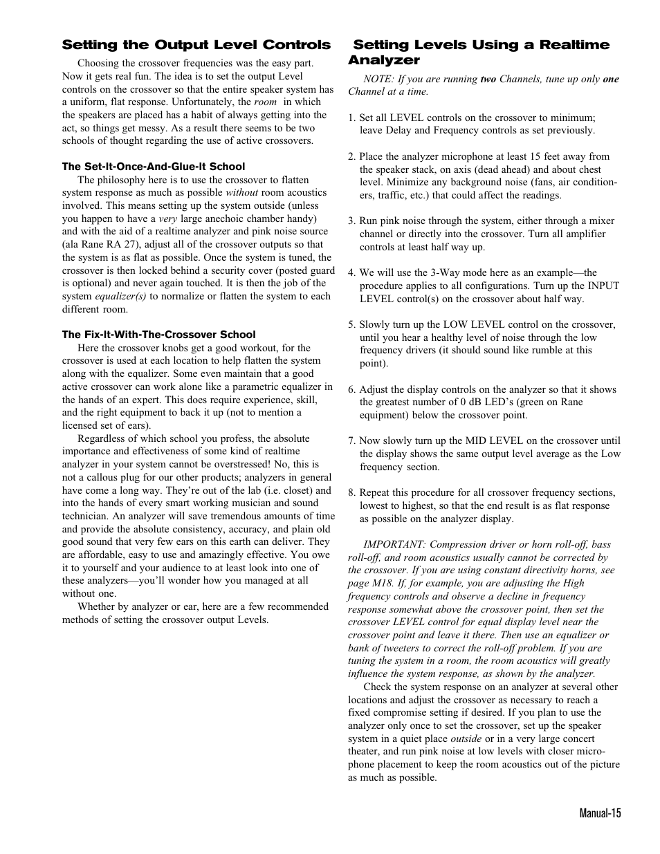 Rane AC 23 (1993 version) User Manual | Page 15 / 18