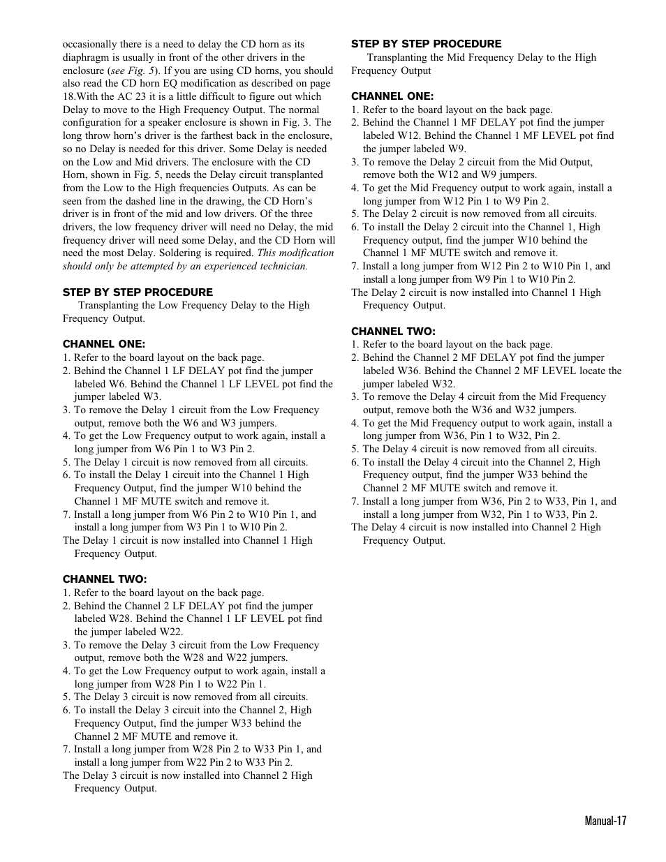 Rane AC 23 (1993 version) User Manual | Page 17 / 18