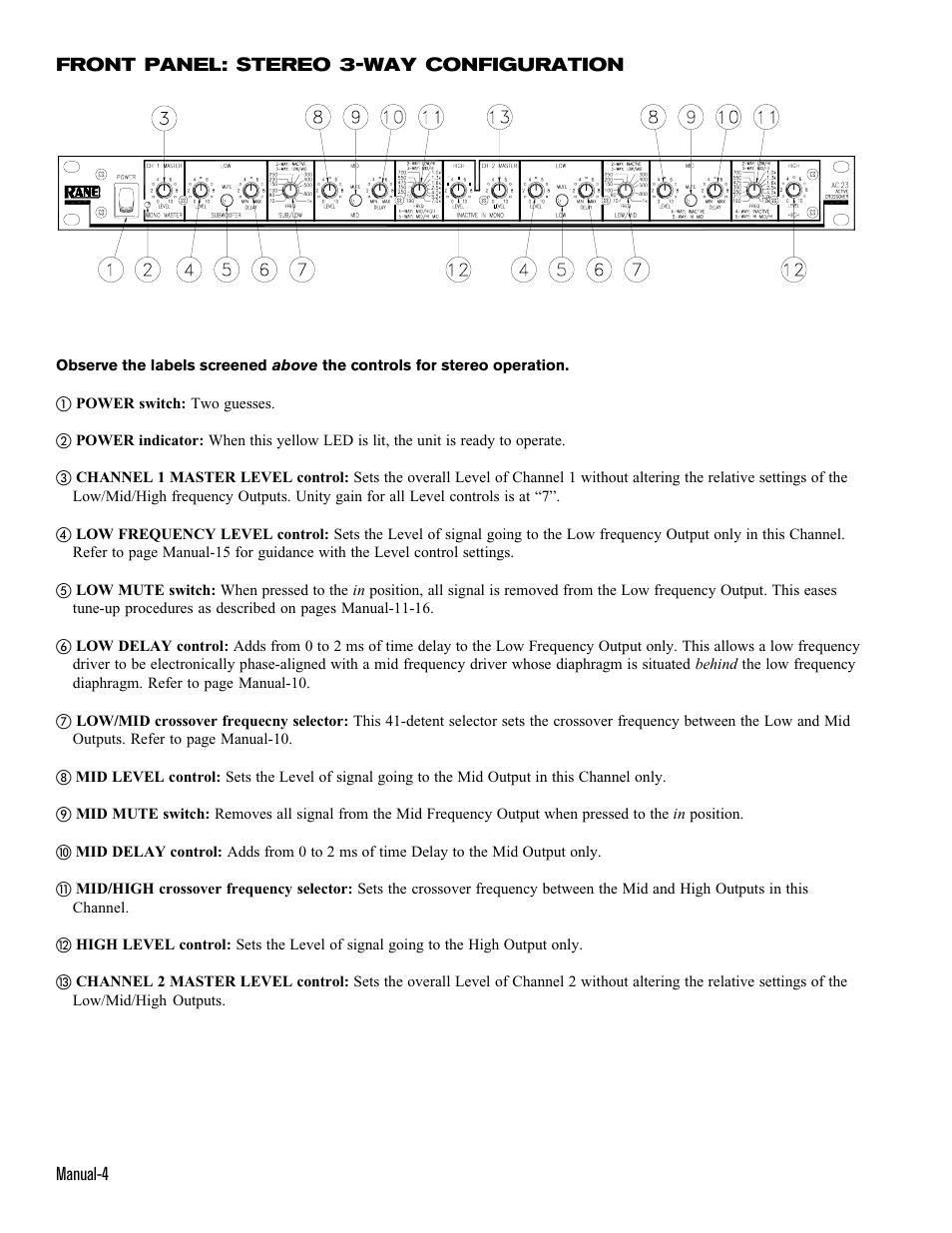 Rane AC 23 (1993 version) User Manual | Page 4 / 18