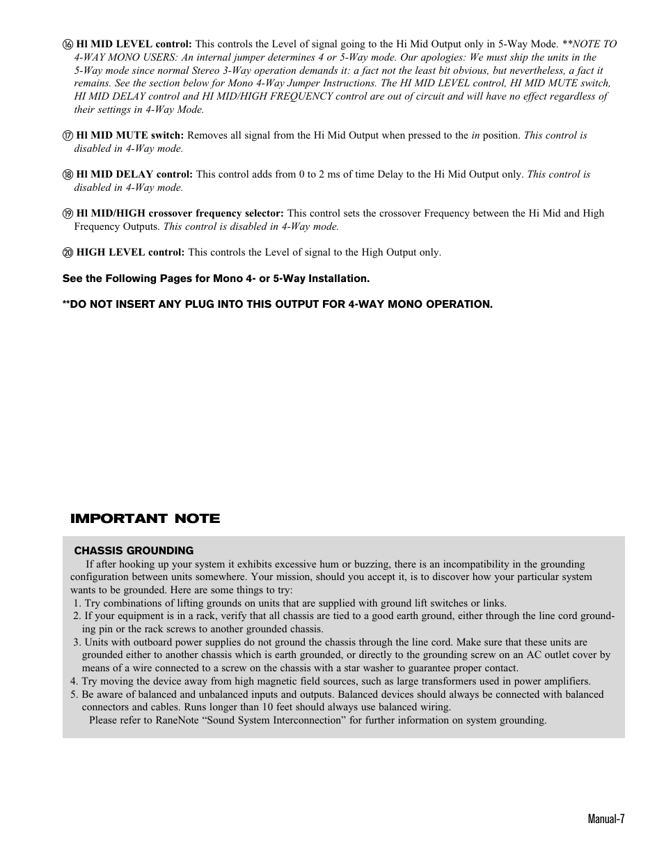 Rane AC 23 (1993 version) User Manual | Page 7 / 18