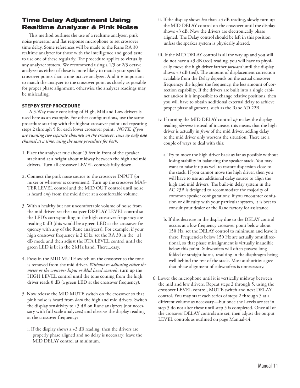 Rane AC 23B (2003 version) User Manual | Page 13 / 17