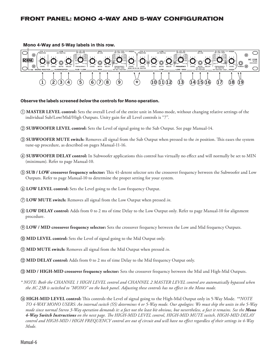 Rane AC 23B (2003 version) User Manual | Page 8 / 17