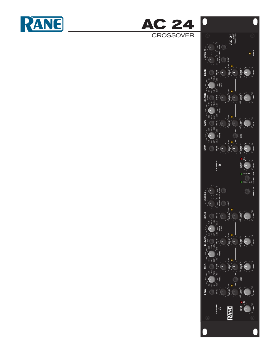 Rane AC 24 User Manual | 10 pages