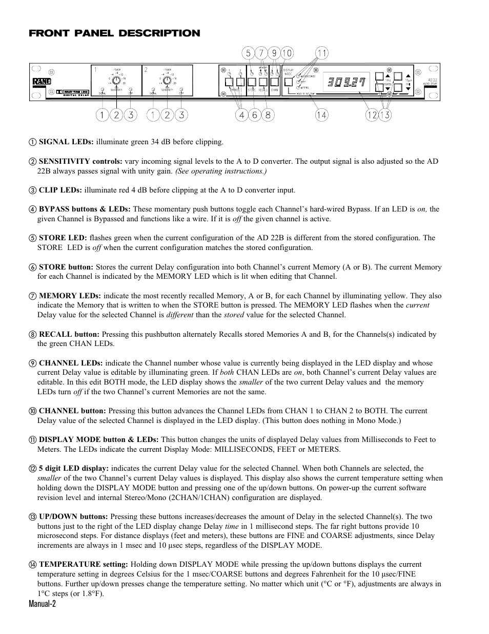 Rane AD 22 User Manual | Page 2 / 4