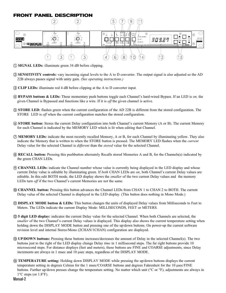 Rane AD 22B User Manual | Page 2 / 4