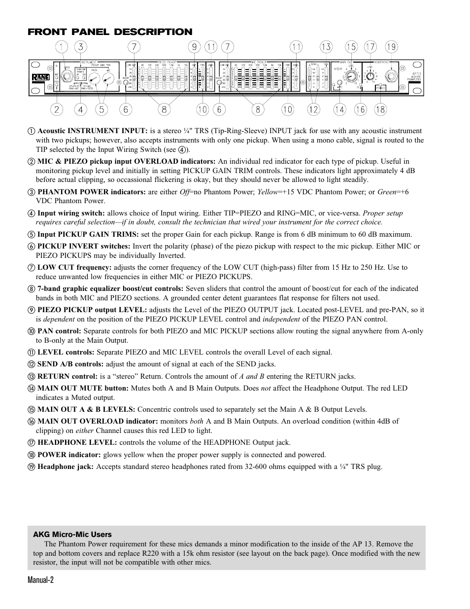 Rane AP 13 User Manual | Page 4 / 6