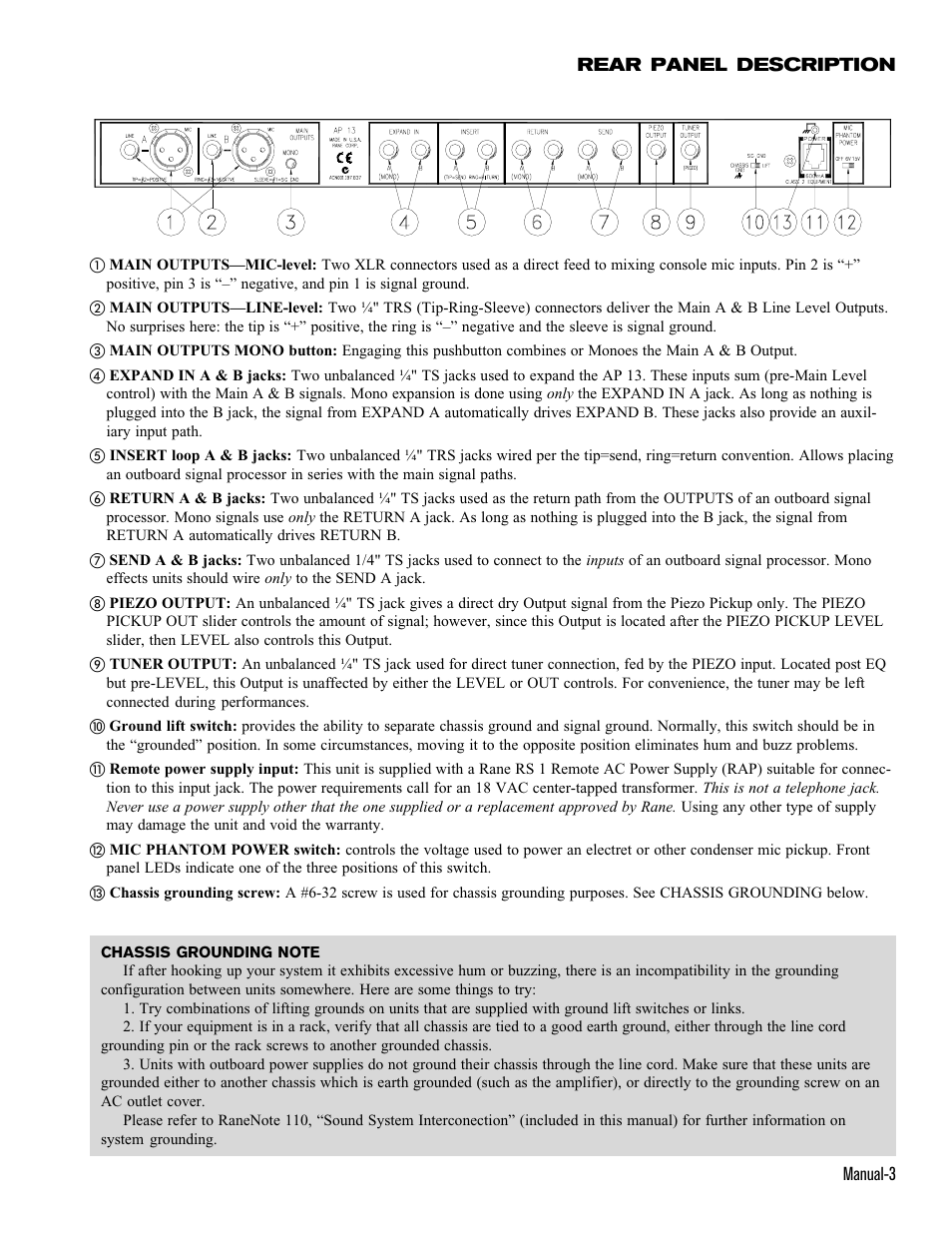 Rane AP 13 User Manual | Page 5 / 6