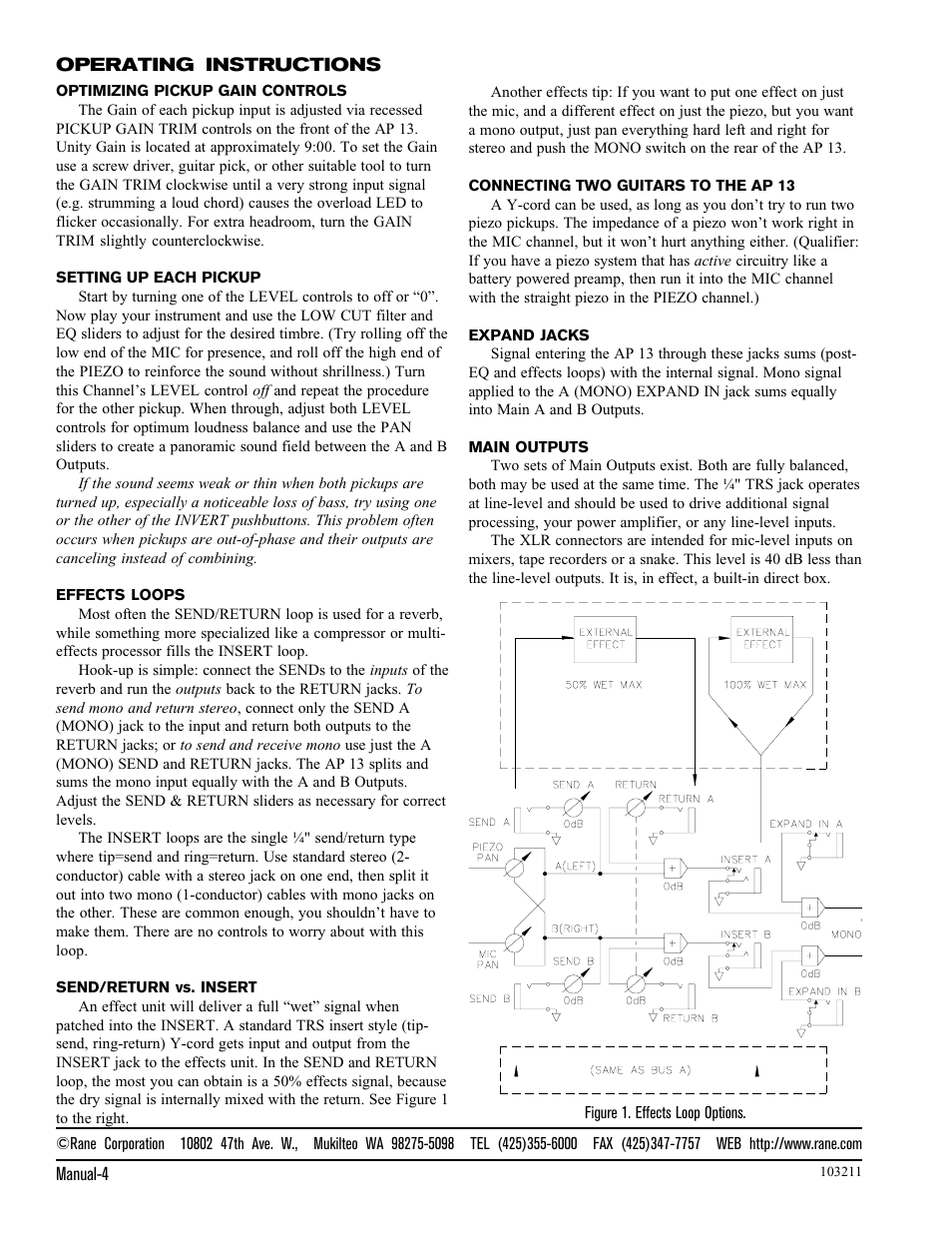 Rane AP 13 User Manual | Page 6 / 6