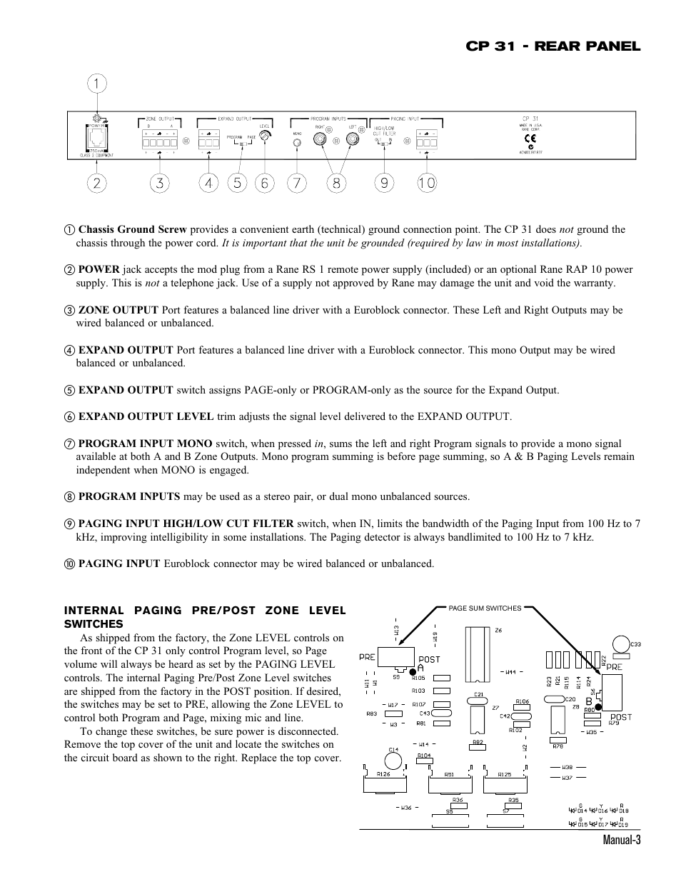 Rane CP 31 User Manual | Page 3 / 4