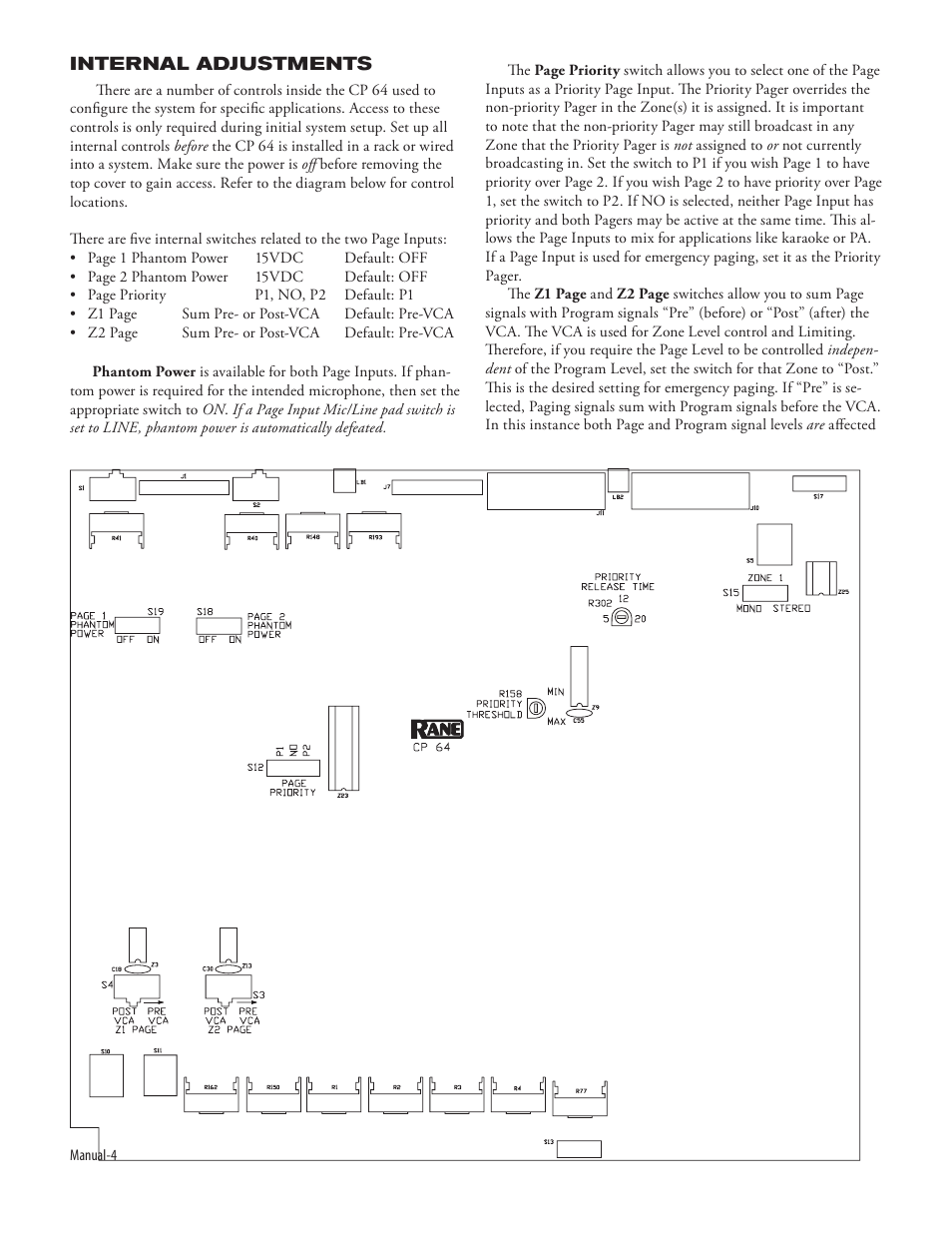 Rane CP 64 (2004-2006 version) User Manual | Page 6 / 10
