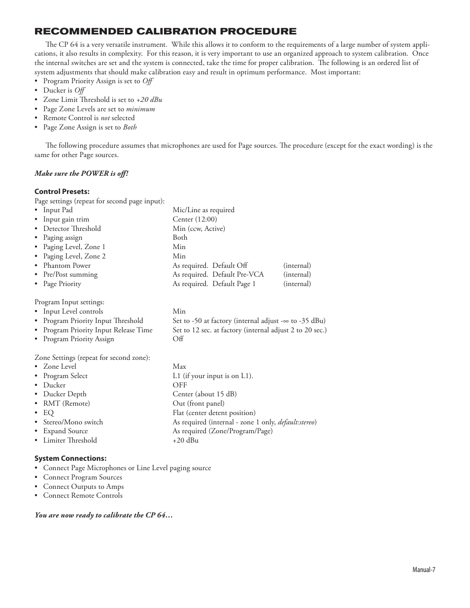 Rane CP 64 (2004-2006 version) User Manual | Page 9 / 10