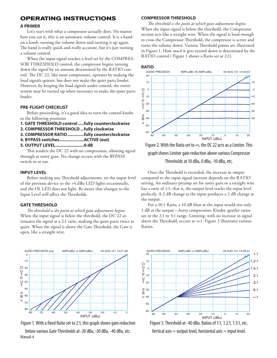 Operating instructions | Rane DC 22 (2003 version) User Manual | Page 6 / 8