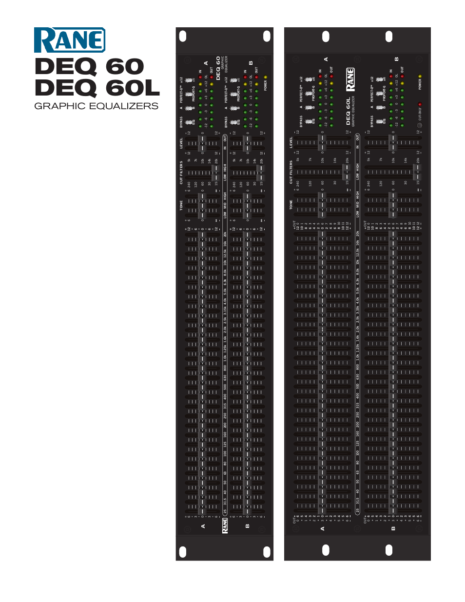 Rane DEQ 60 User Manual | 6 pages