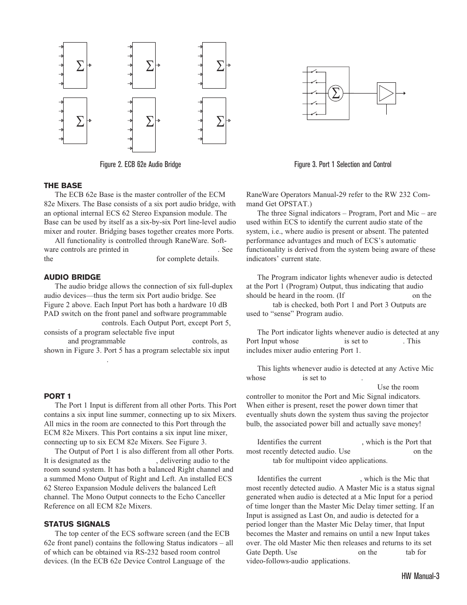 Ecb 62e base, Hw manual-3 | Rane ECS Hardware (ECB 62e and ECM 82e) User Manual | Page 3 / 14