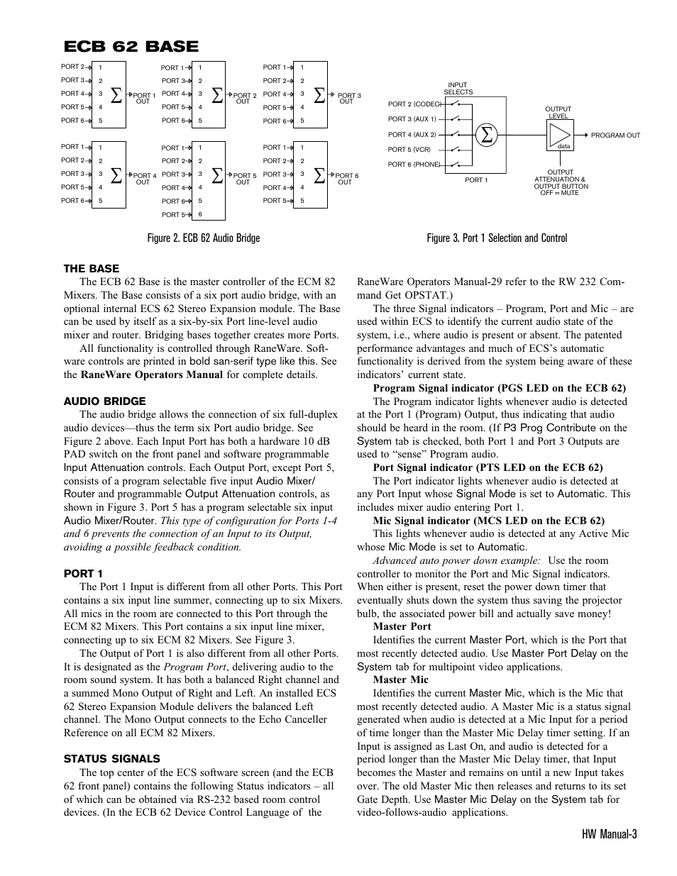 Ecb 62 base, Hw manual-3 | Rane ECS v2 Hardware (ECB 6 and ECM 8) User Manual | Page 3 / 14