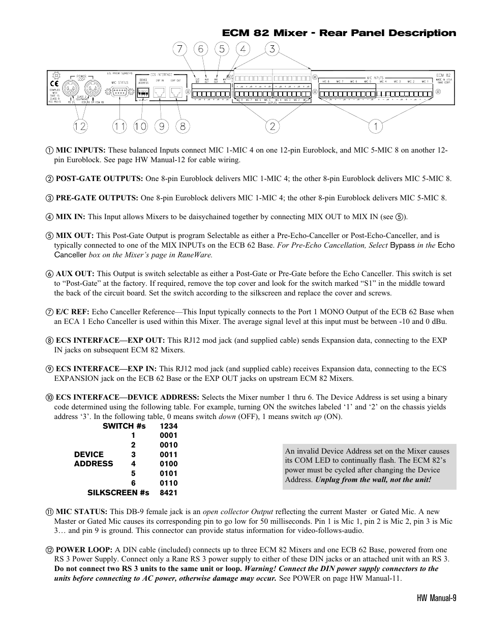 Rane ECS v2 Hardware (ECB 6 and ECM 8) User Manual | Page 9 / 14