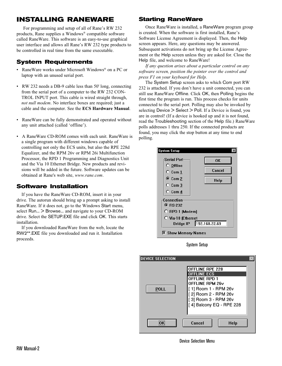 Installing raneware | Rane ECS v2 RaneWare (RaneWare 2.1) User Manual | Page 2 / 33