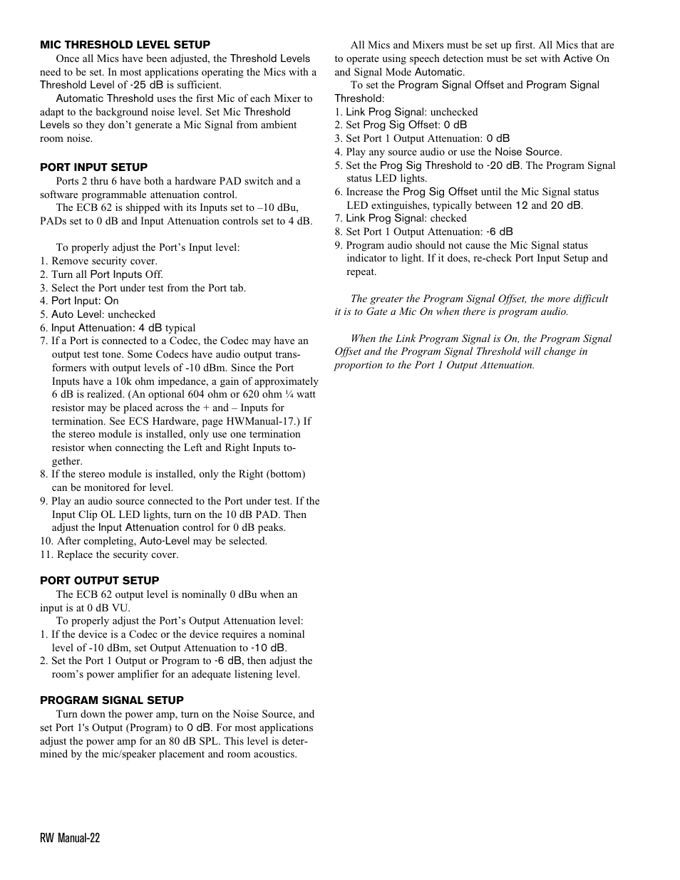 Rane ECS v2 RaneWare (RaneWare 2.1) User Manual | Page 22 / 33
