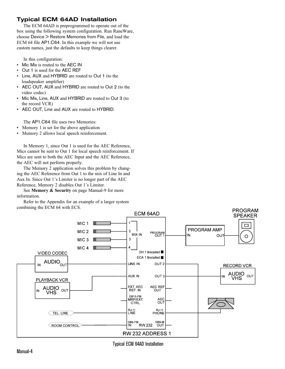 Rane ECM 64 User Manual | Page 4 / 26