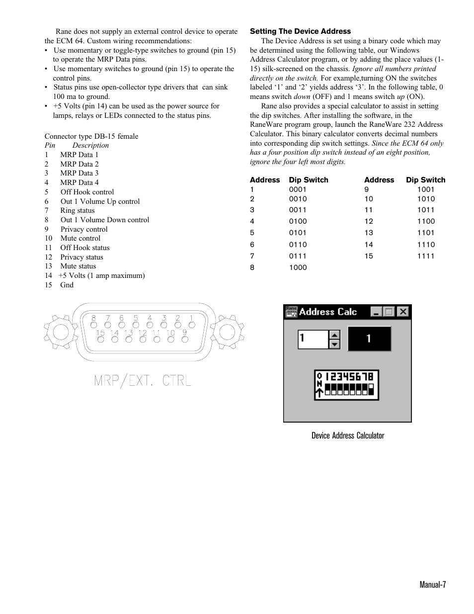 Rane ECM 64 User Manual | Page 7 / 26
