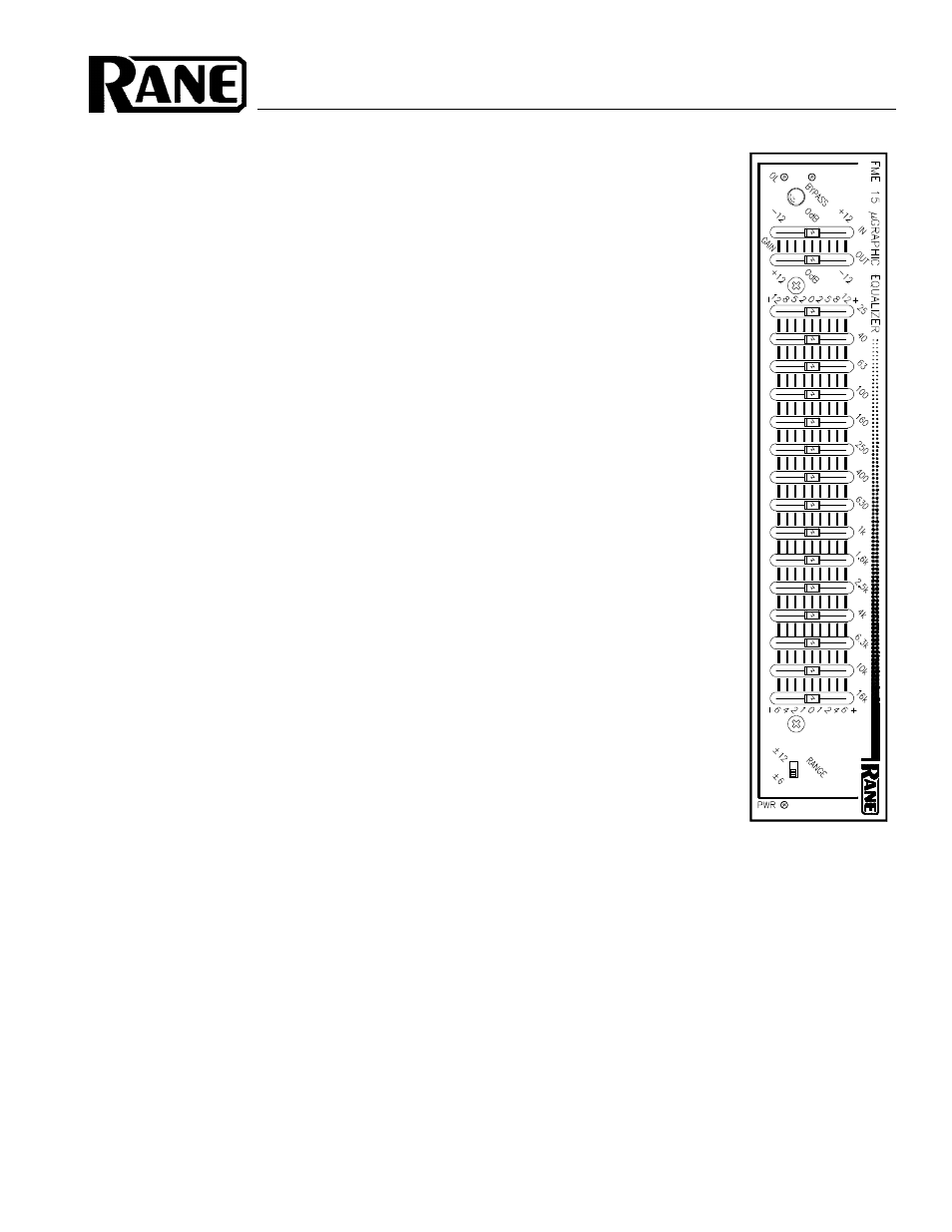 Rane FME 15 User Manual | 4 pages