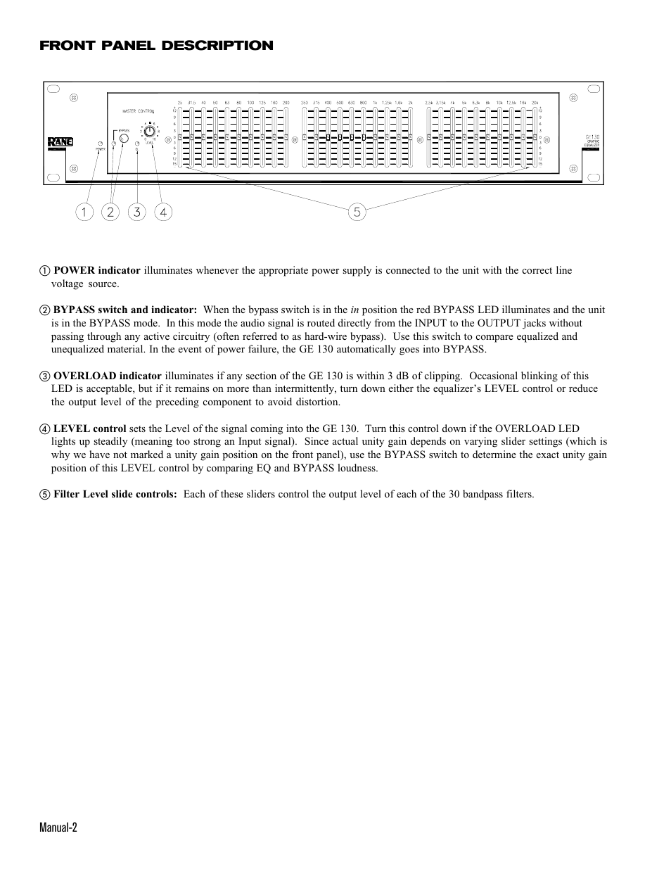 Rane GE 130 User Manual | Page 2 / 4