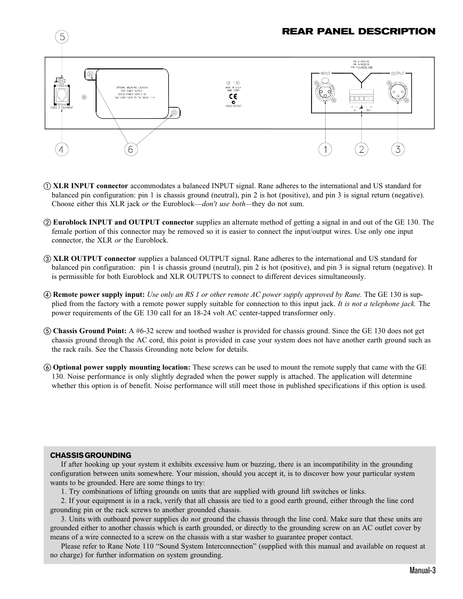 Rane GE 130 User Manual | Page 3 / 4