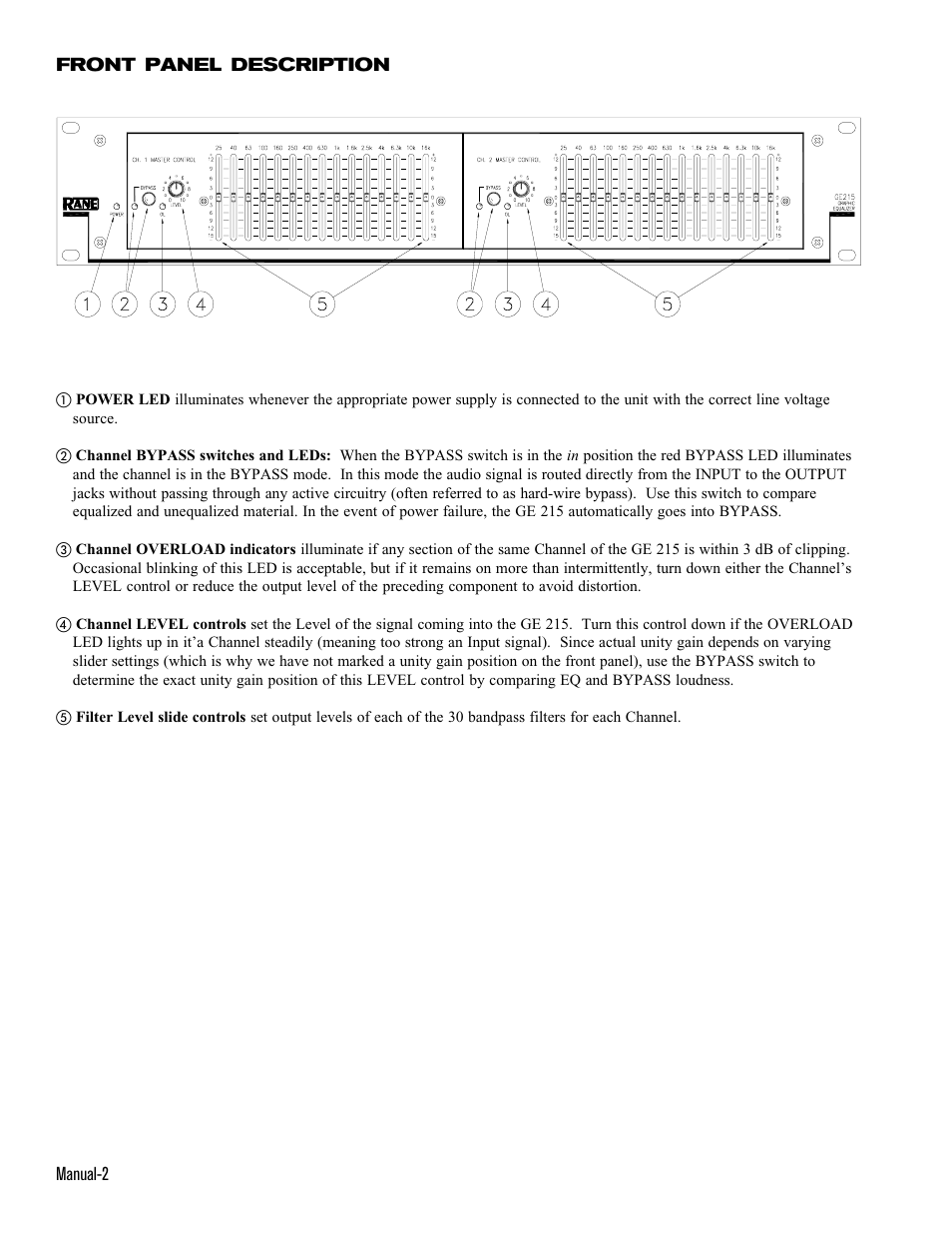 Rane GE 215 User Manual | Page 2 / 4