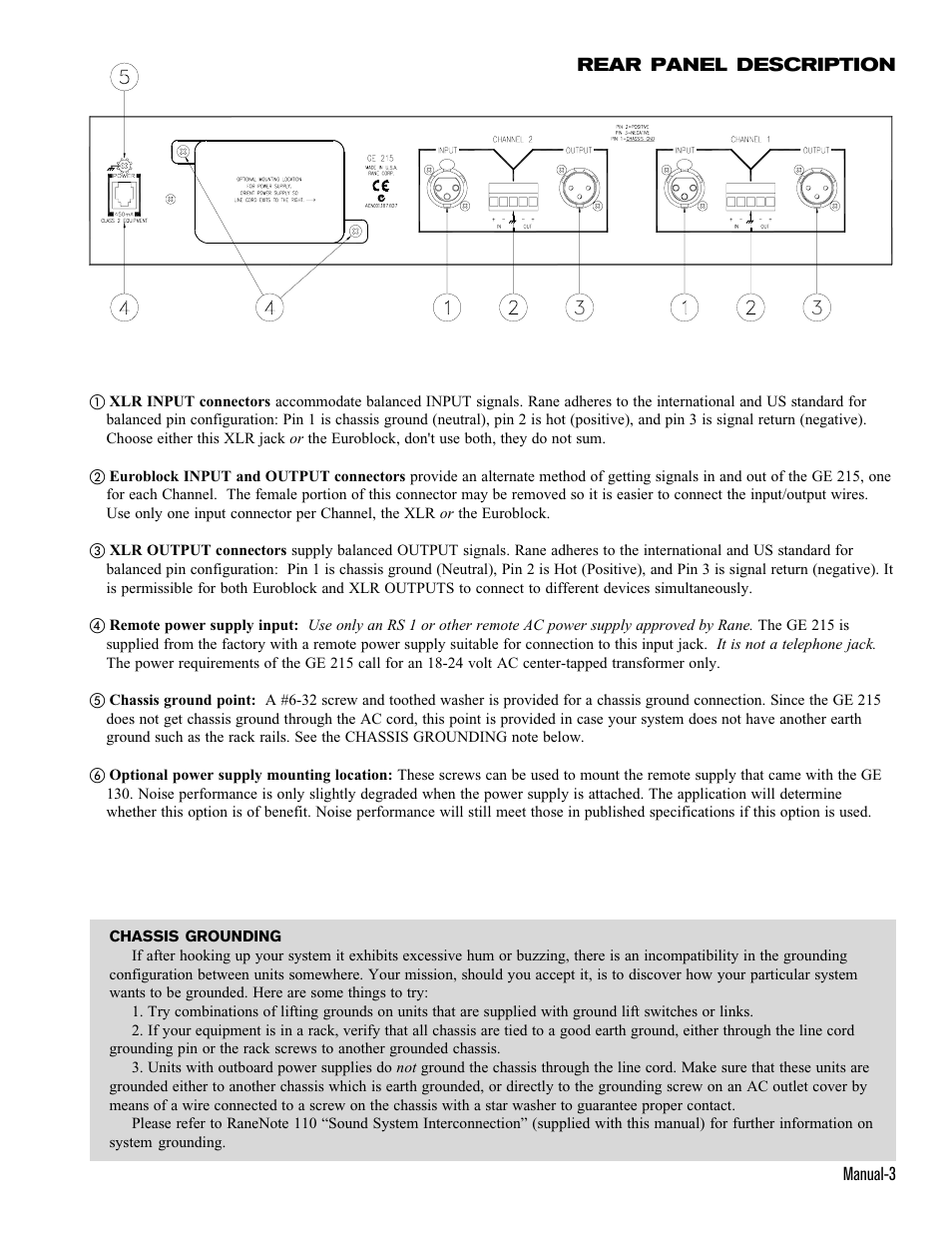 Rane GE 215 User Manual | Page 3 / 4