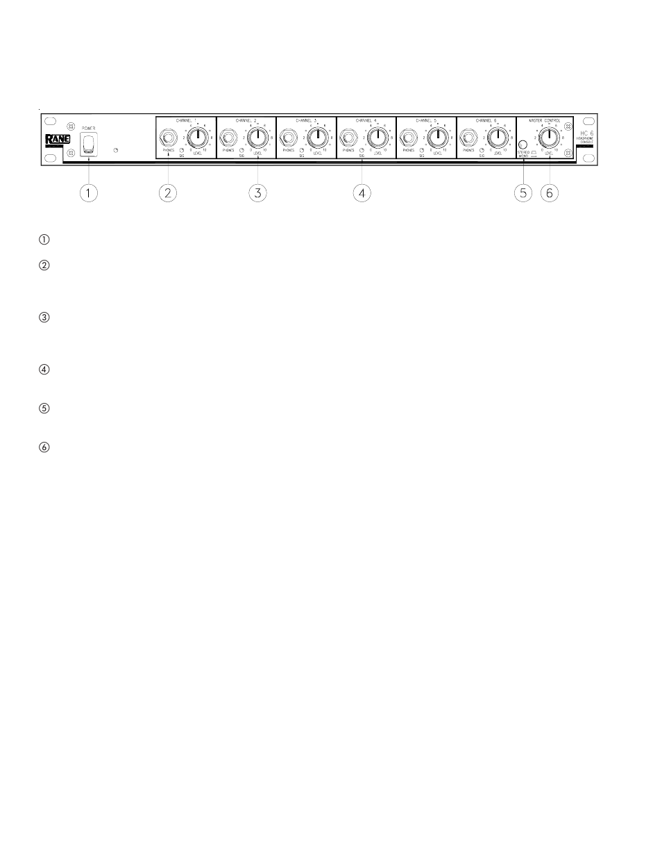 Rane HC 6 1989 version User Manual | Page 2 / 4