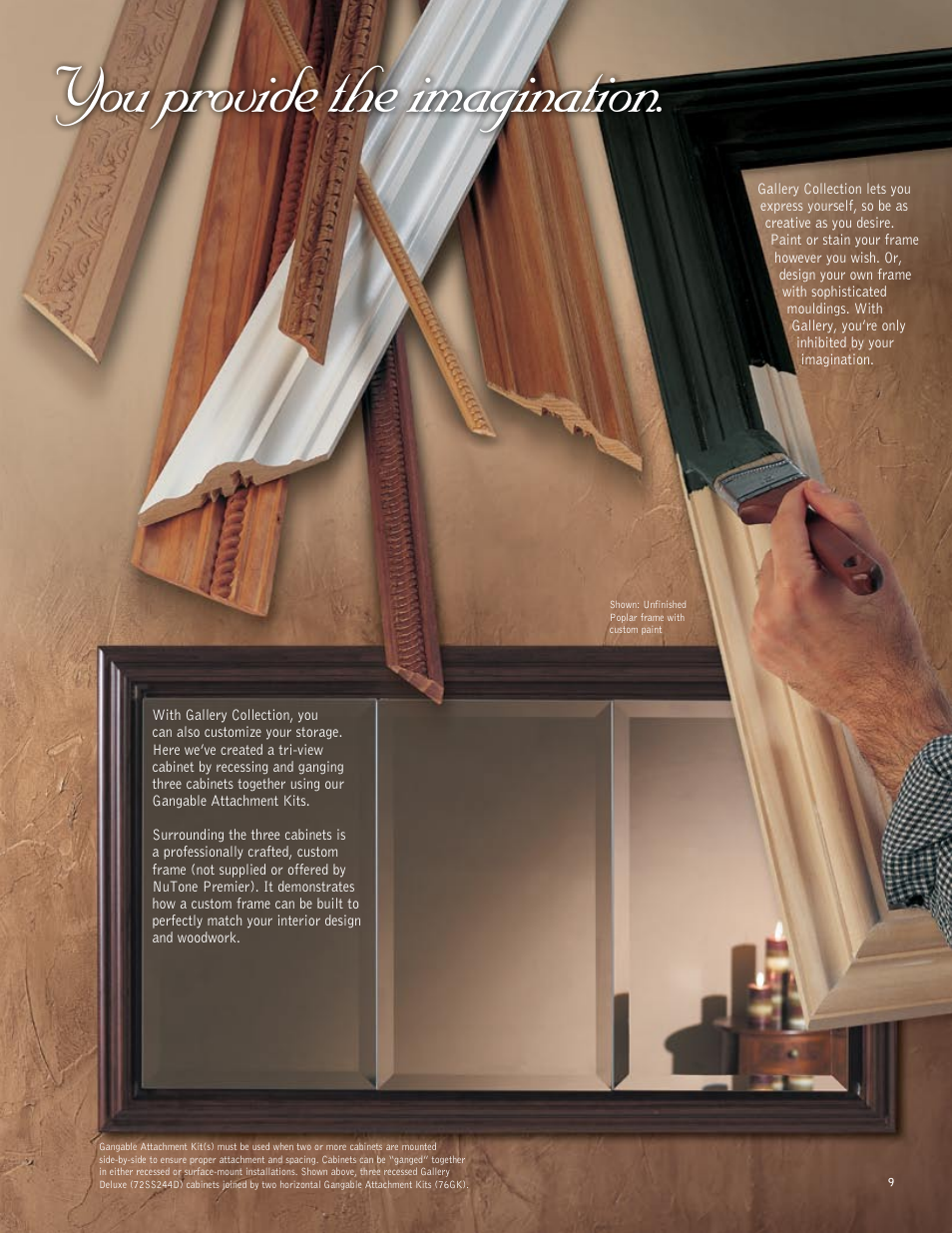 You provide the imagination | Broan NuTone Premier User Manual | Page 9 / 20
