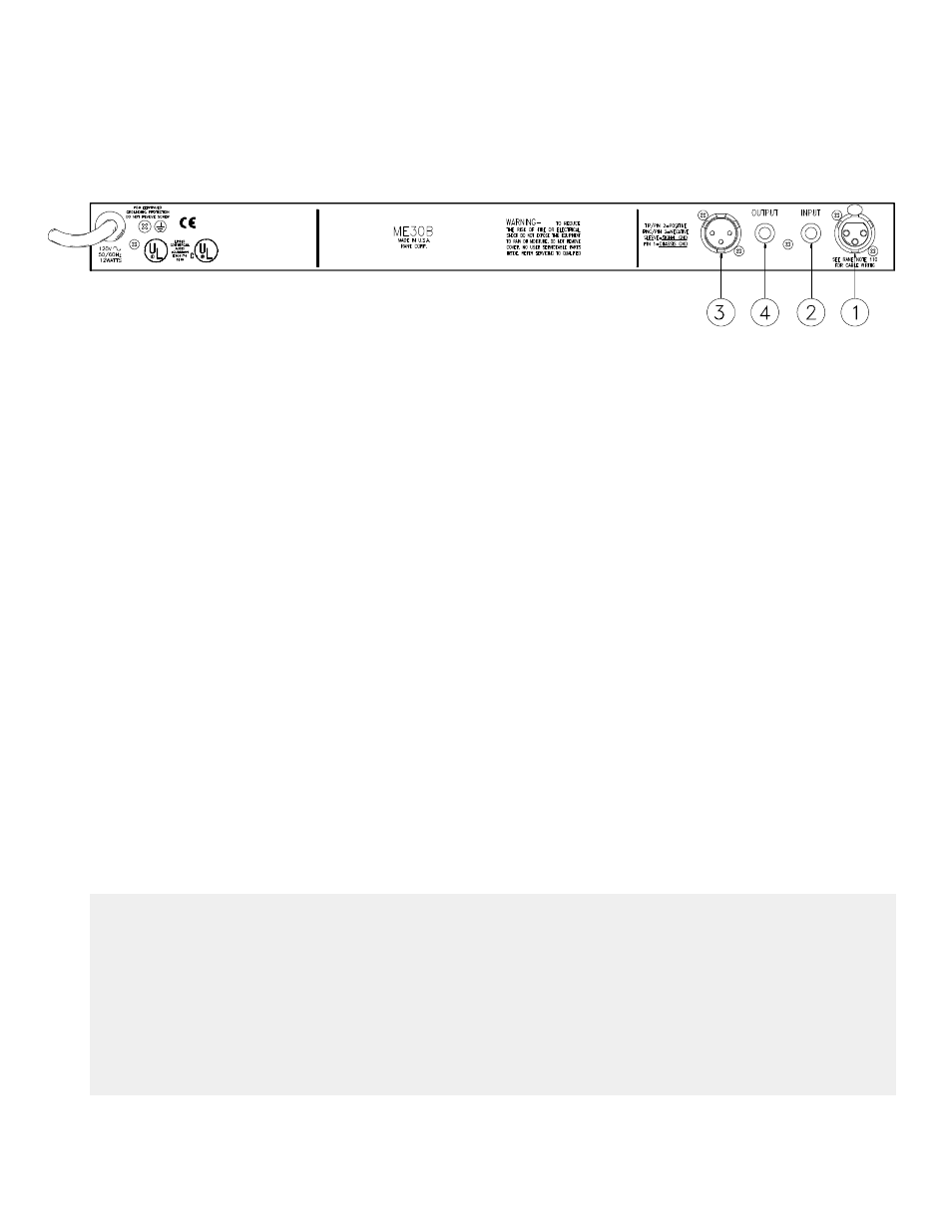 Rane ME 30B 1995 version User Manual | Page 3 / 5