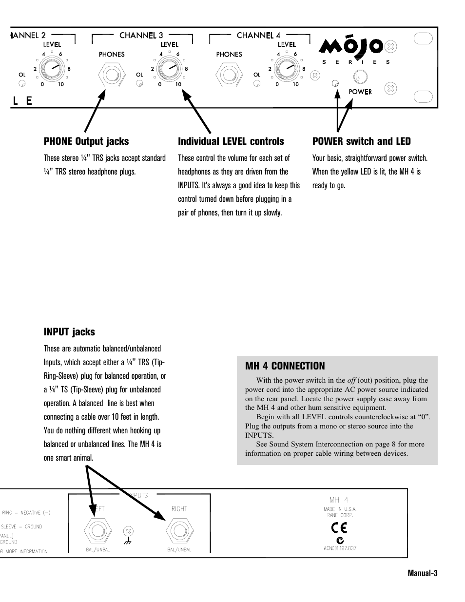 Rane MH 4 User Manual | Page 3 / 8
