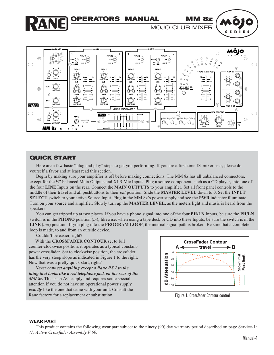 Rane MM 8z User Manual | 8 pages