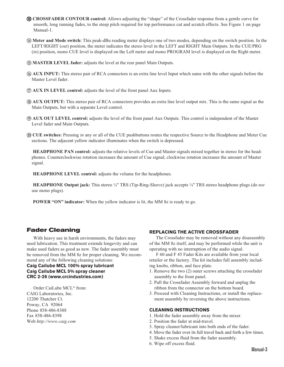 Rane MM 8z User Manual | Page 3 / 8