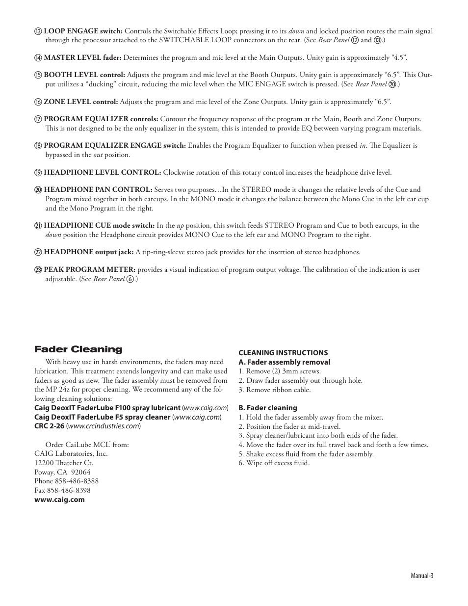 Rane MP 24z User Manual | Page 5 / 10