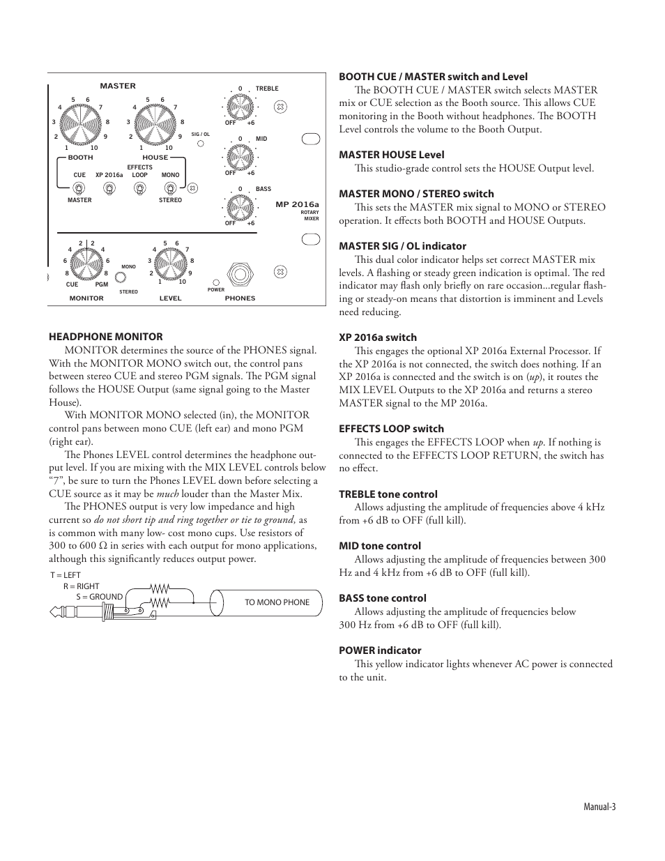 Rane MP 2016a User Manual | Page 3 / 8