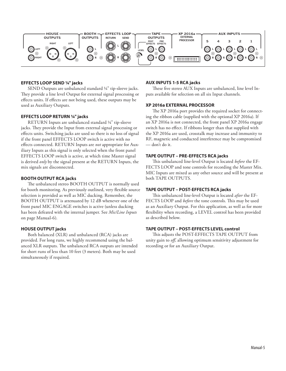Rane MP 2016a User Manual | Page 5 / 8