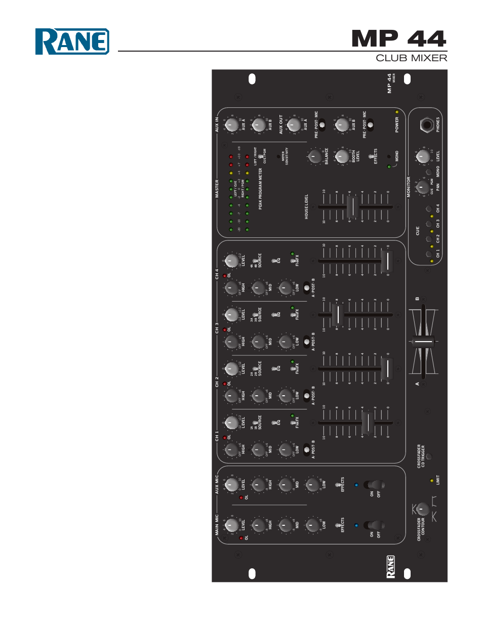 Rane MP 44 (2003 version) User Manual | 11 pages