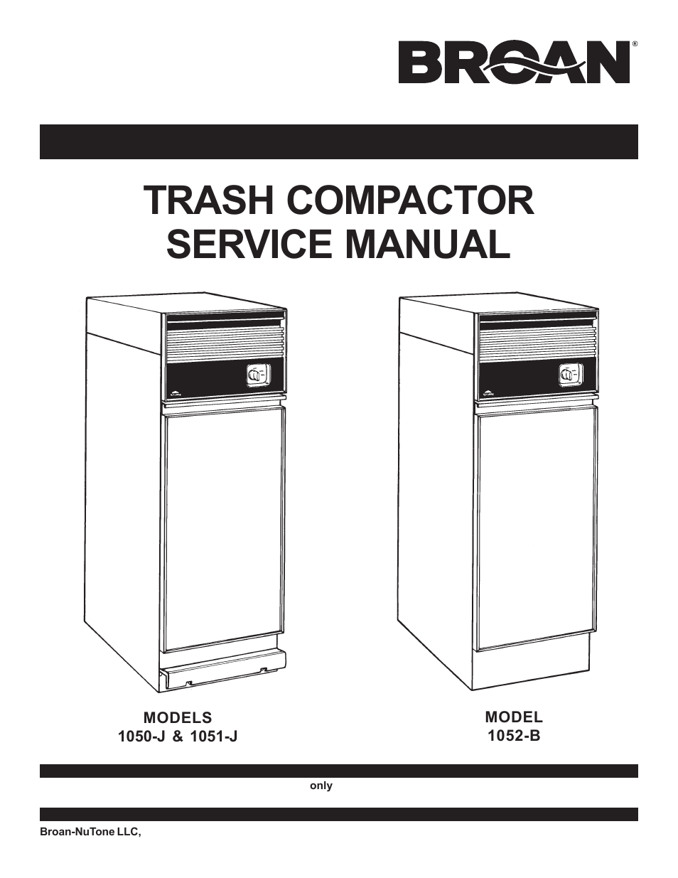 Broan 1052-B User Manual | 12 pages