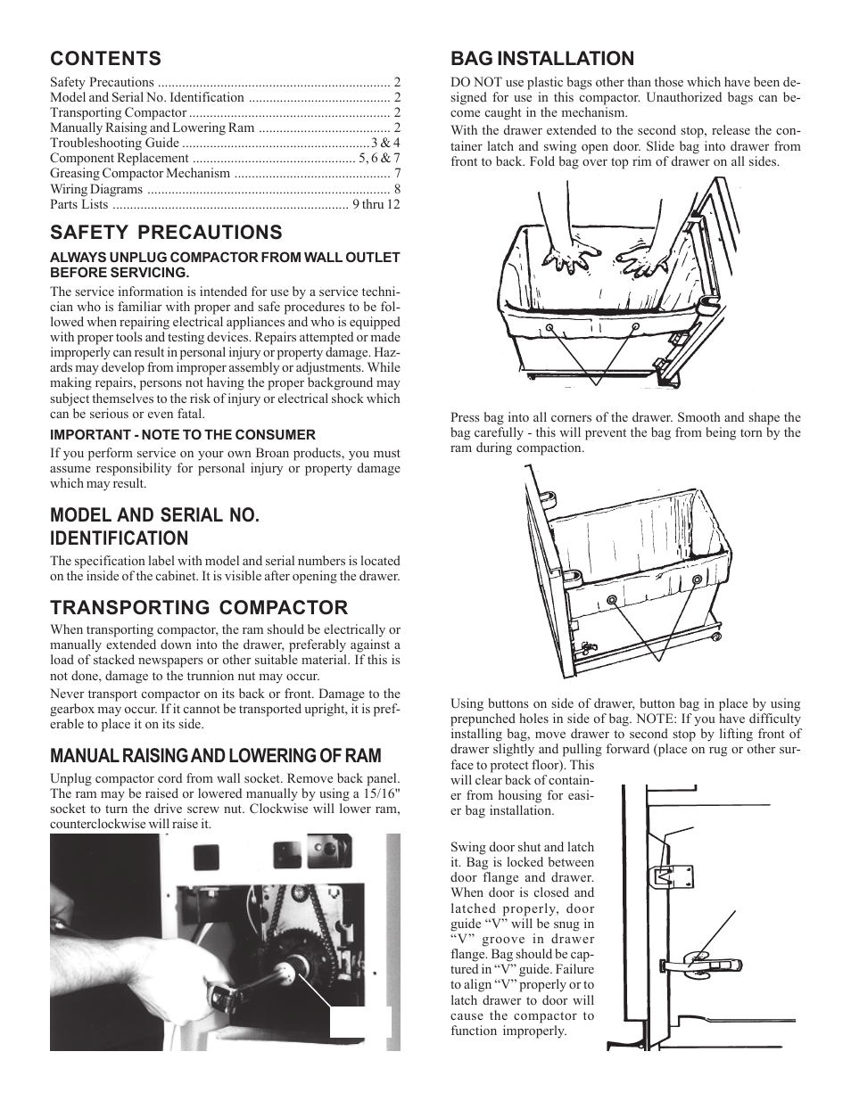 Broan 1052-B User Manual | Page 2 / 12