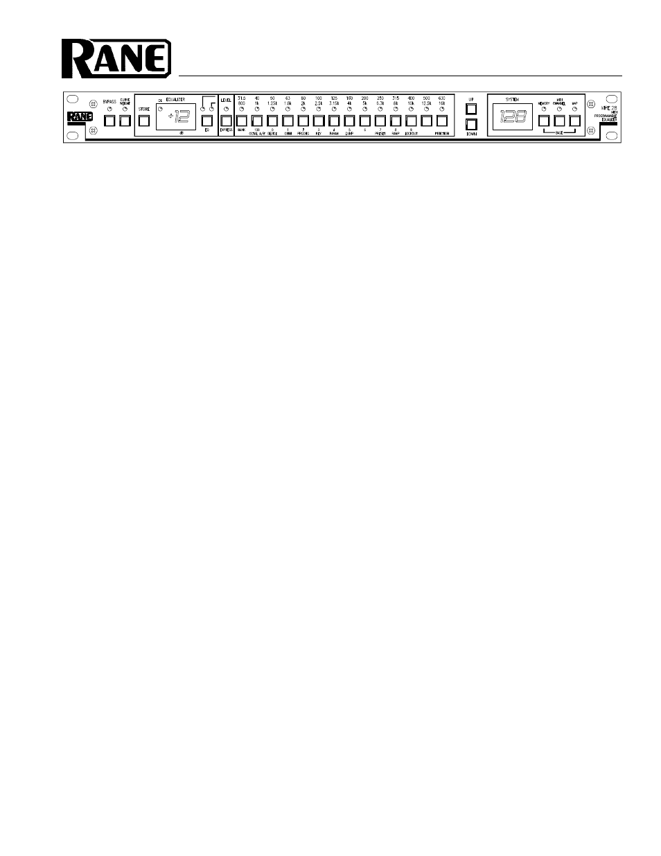 Rane MPE 28 User Manual | 5 pages