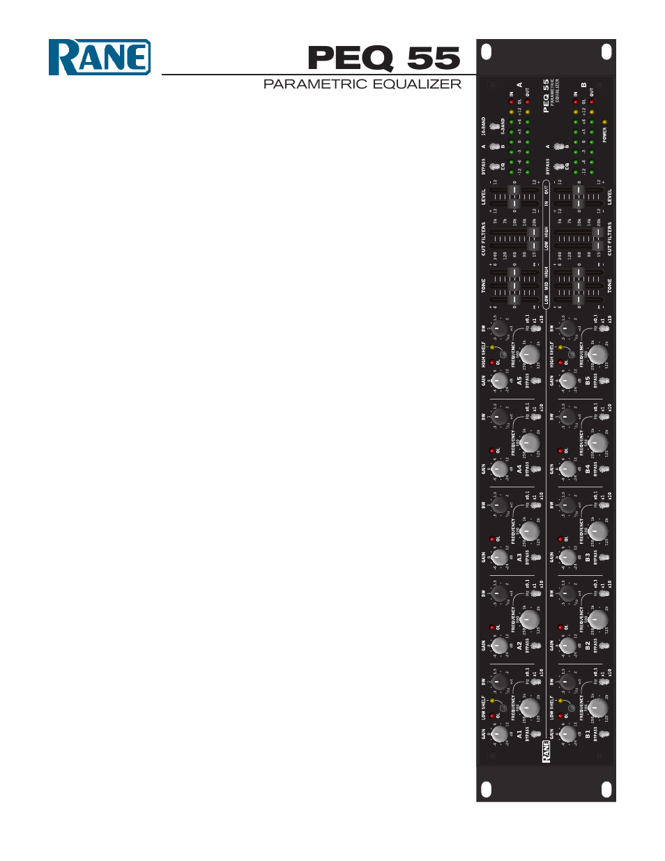 Rane PEQ 55 User Manual | 10 pages