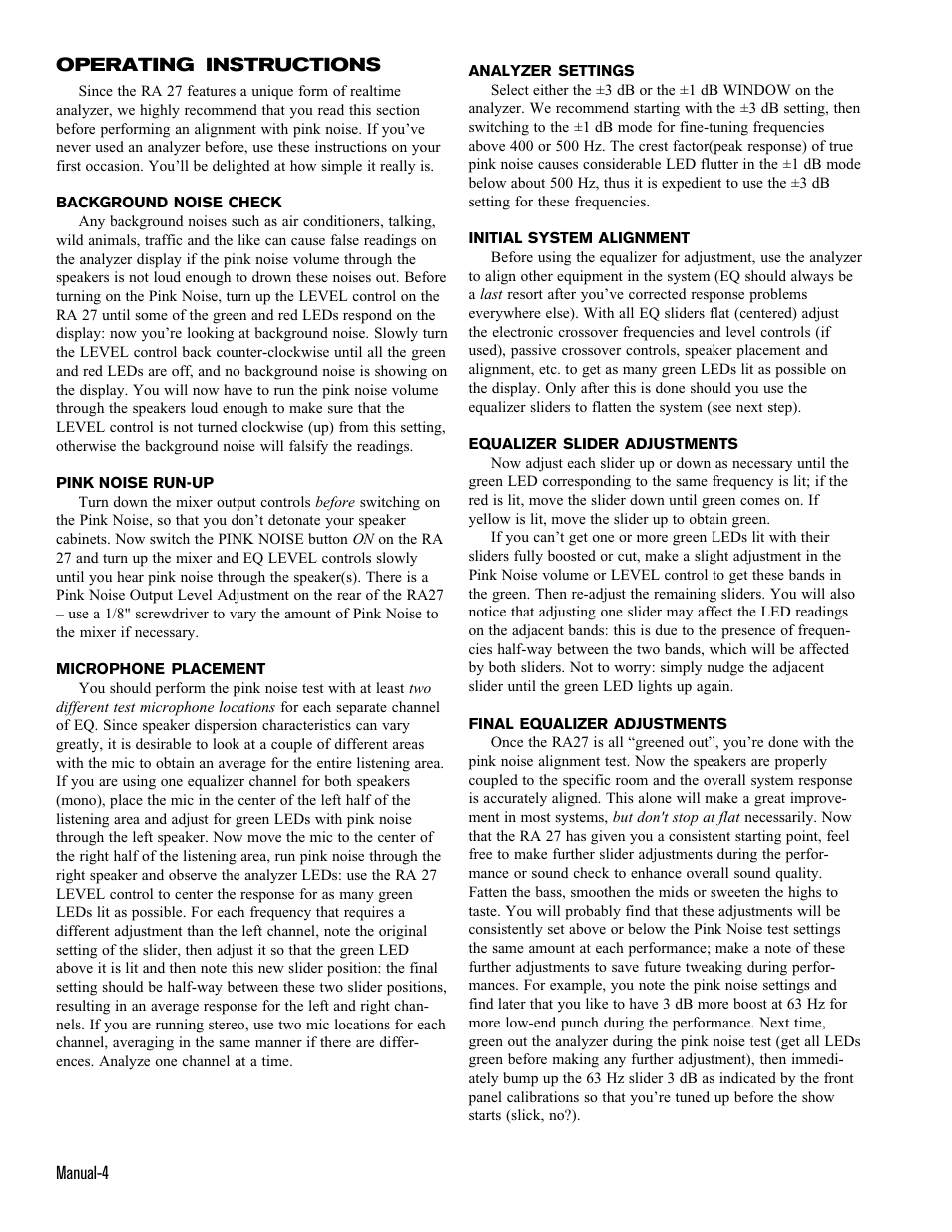 Rane RA 27 User Manual | Page 5 / 6