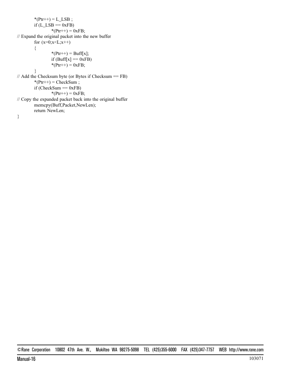 Rane RPD 1 User Manual | Page 16 / 16