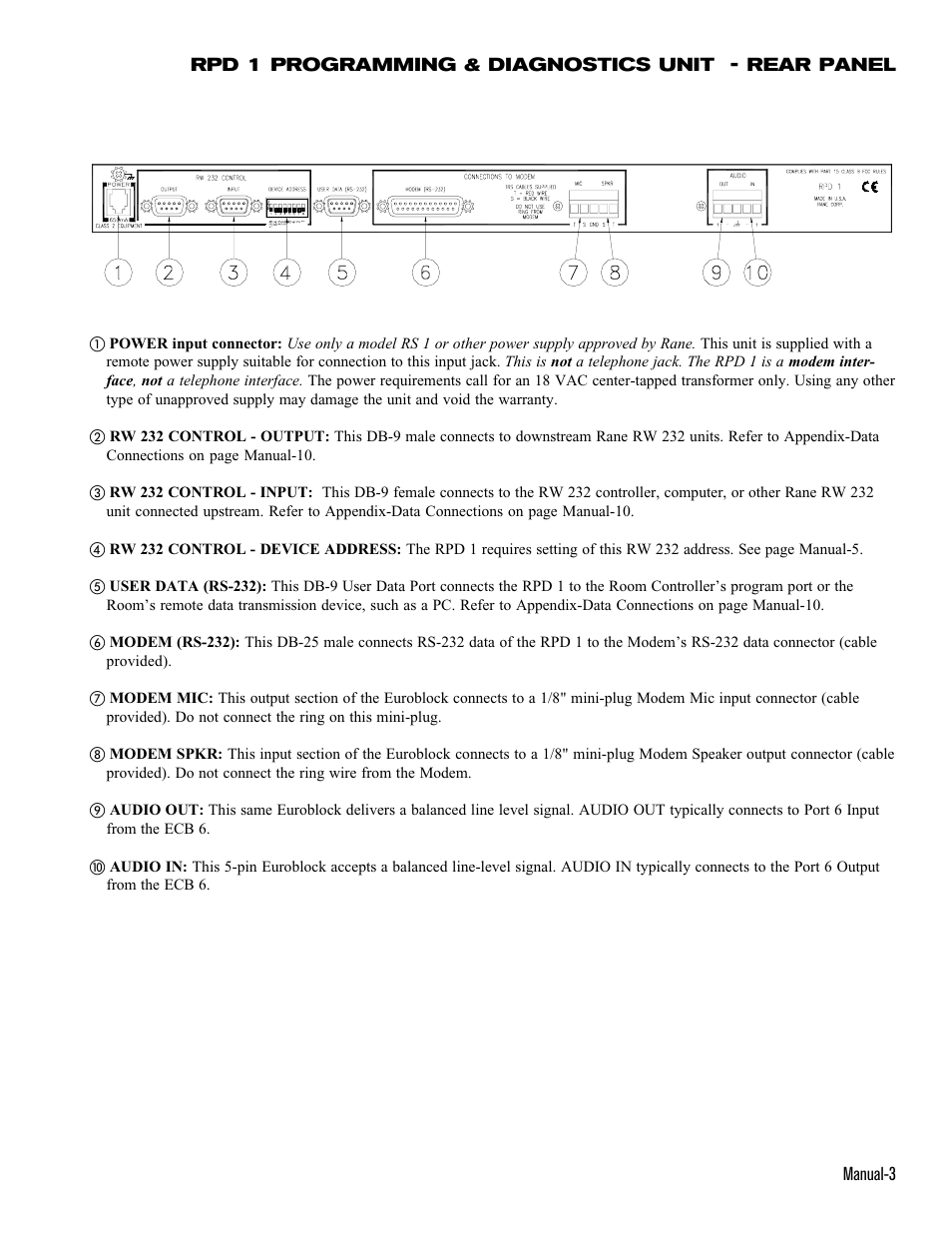 Rane RPD 1 User Manual | Page 3 / 16