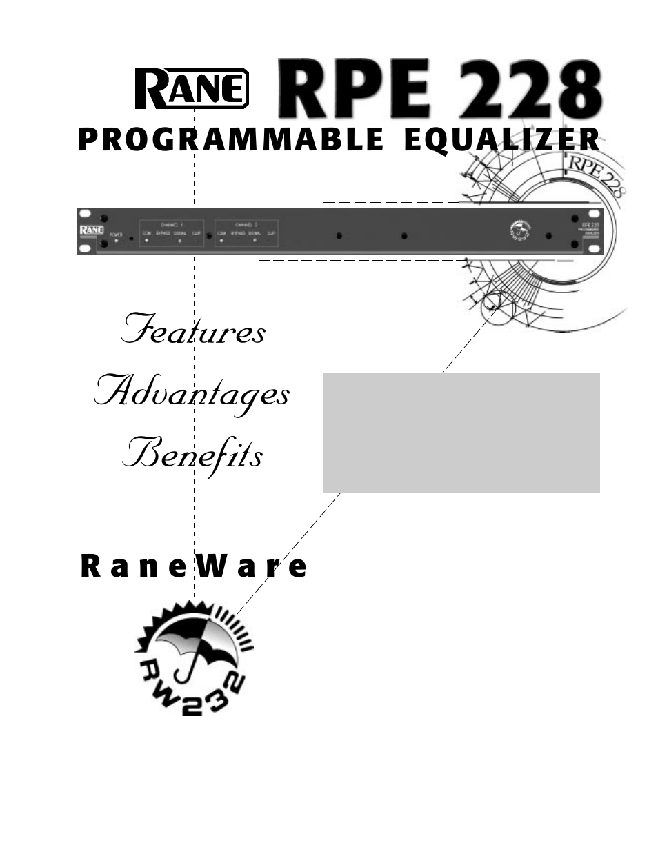 Rane RPE 228 Users Guide User Manual | 8 pages